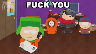 South Park Scene Saying Fuck You GIF