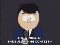 South Park  Series Announcing Bull Riding Winner GIF