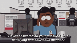 South Park Steve Customer Service Phone Call GIF