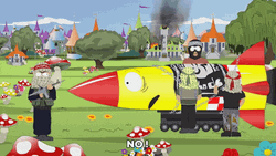 South Park Taliban Scared Rocket GIF