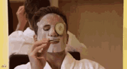 Spa Eating Cucumber Relax GIF