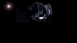 Space Explore Asteroid GIF