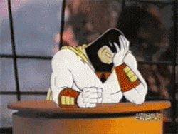 Space Ghost Annoyed Facepalm GIF