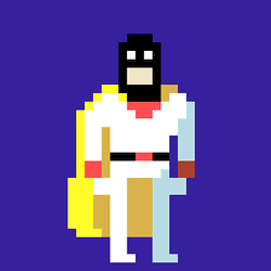 Space Ghost Funny Pixel Art GIF