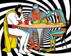 Space Ghost Villains Trippy Art GIF