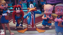 Space Jam Daffy Duck Jaw Drop GIF