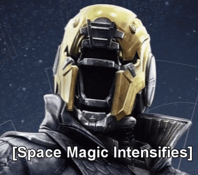 Space Magic Intensifies Poster Man With Helmet GIF