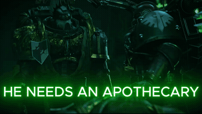 Space Marine It's Just A Flesh Wound GIF