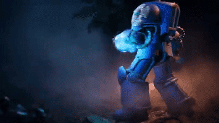 Space Marine Strong Punch GIF