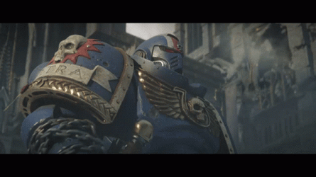 Space Marine Warhammer 40K Coming GIF