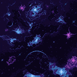 Space Pixel Art GIF