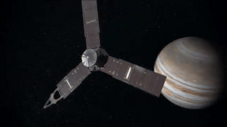 Space Probe Juno To Jupiter GIF