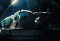 Space Ride Baby Grogu GIF