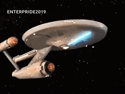 Space Ship Flying And Shooting Lasers GIF