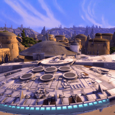 Space Ship Model With Number 80 GIF