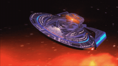 Space Ship NCC-1701-D GIF