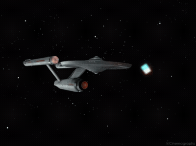 Space Ship With Cinemagraphs GIF