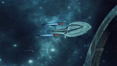 Space Ship With Numbers 00 And 0 GIF