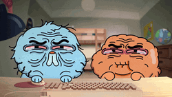Spaced Out Gumball And Darwin GIF