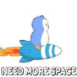 Spaceship Need Space Sticker GIF