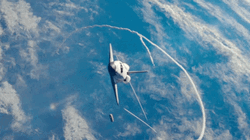 Spaceship Shuttle Flying Atmosphere GIF