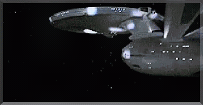 Spaceship With Star GIF