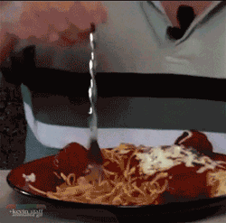 Spaghetti Fork Roll GIF