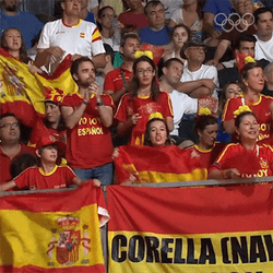Spain Cheering Olympics GIF