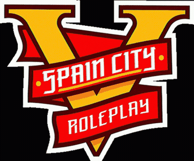 Spain City Roleplay Yellow And Red Triangle Logo GIF