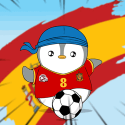 Spain Penguin Soccer Player GIF