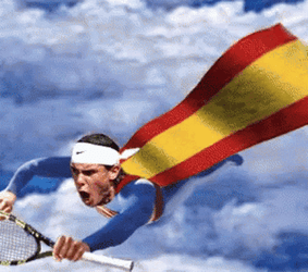 Spain Superman Rafael Nadal GIF