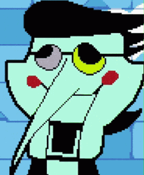 Spamton Close Up Changing Colors GIF