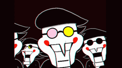 Spamton Faces Different Reactions Loop GIF