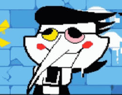 Spamton Glitchy Twisted Clown Face GIF