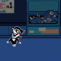 Spamton Moving Around Game Play Deltarune GIF