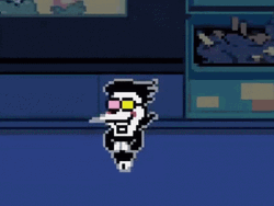 Spamton Sliding Game Session Deltarune GIF