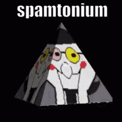 Spamton Spinning Triangle Spamtonium GIF