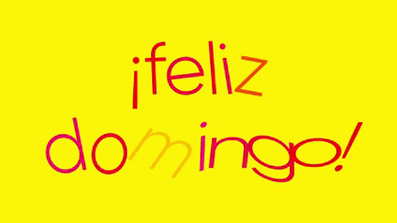 Spanish Greeting Feliz Domingo GIF