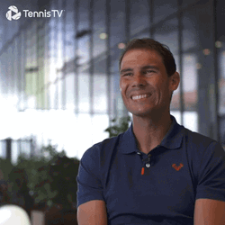 Spanish Tennis Player Rafael Nadal Awkward Smile GIF
