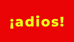 Spanish Word Adios GIF