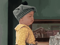 Spanky Baby Pointing GIF