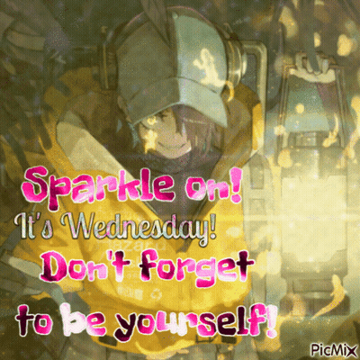 Sparkle It's Wednesday Don't Forget To Be Yourself GIF