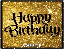 Sparkles Happy Birthday Sweetie GIF