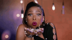 Sparkles Jennifer Hudson Blowing Glitters GIF