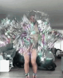 Sparkles Man With Sparkling Robe Dancing GIF