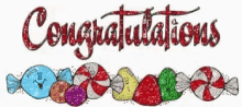 Sparkling Animated Congratulations Candies GIF