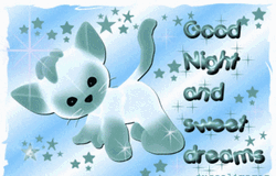 Sparkling Animated Good Night Design Artwork GIF