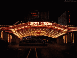 Sparkling Circus Circus Las Vegas Lights GIF
