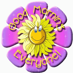 Sparkling Flower Good Morning Family  GIF