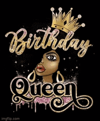 Sparkling Greetings Birthday Queen GIF